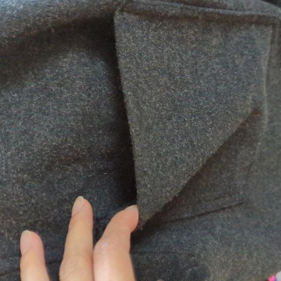 H&M Collar Button Down Fleece Shacket Jacket Gray XS hipster casual fall hiking - Picture 6 of 9